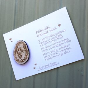 Äitisiilin syleily -kortti + magneetti