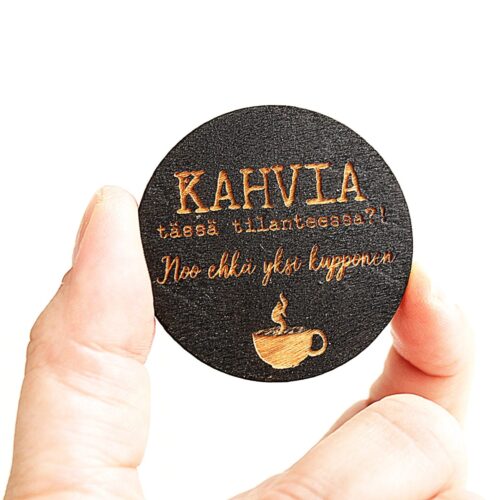 mustaa kahvia huumori magneetti